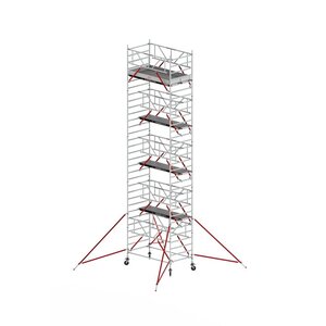 Rollgerüst RS TOWER 52-S mit Safe-Quick® 2 Geländer und Fiberdeck - 135x245 10,2m Arbeitshöhe