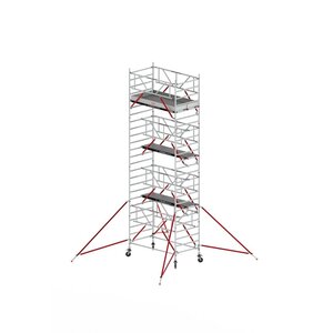 Rollgerüst RS TOWER 52-S mit Safe-Quick® 2 Geländer und Fiberdeck - 135x245 8,2m Arbeitshöhe