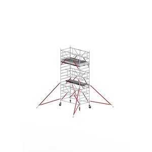 Rollgerüst RS TOWER 52-S mit Safe-Quick® 2 Geländer und Fiberdeck - 135x245 6,2m Arbeitshöhe