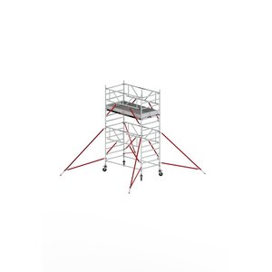 Rollgerüst RS TOWER 52-S mit Safe-Quick® 2 Geländer und Fiberdeck - 135x245 5,2m Arbeitshöhe