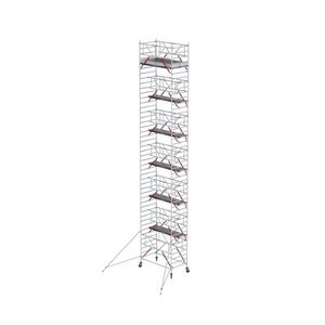 Rollgerüst RS TOWER 52-S mit Safe-Quick® 2 Geländer und Fiberdeck - 135x185 14,2m Arbeitshöhe