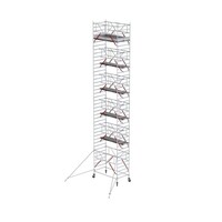 Altrex Rollgerüst RS TOWER 52-S mit Safe-Quick® 2 Geländer und Fiberdeck - 135x185 13,2m Arbeitshöhe