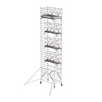 Altrex Rollgerüst RS TOWER 52-S mit Safe-Quick® 2 Geländer und Fiberdeck - 135x185 11,2m Arbeitshöhe