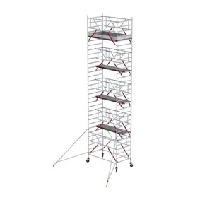Rollgerüst RS TOWER 52-S mit Safe-Quick® 2 Geländer und Fiberdeck - 135x185 10,2m Arbeitshöhe