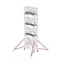 Altrex Rollgerüst RS TOWER 51 PLUS-S mit Safe-Quick® 2 Geländer und Fiberdeck - 90x245 9,2m Arbeitshöhe