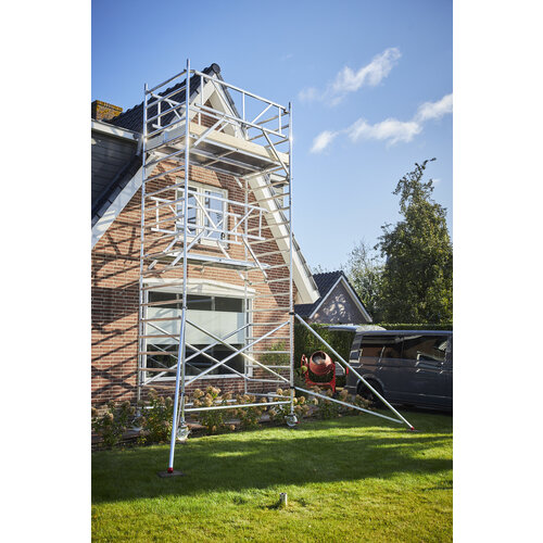 Panthera Rollgerüst PRO 135 x 250 x 12,2 m Arbeitshöhe + doppeltes Frontgeländer Panthera Rollgerüst PRO 135 x 250 x 12,2 m Arbeitshöhe + doppeltes Frontgeländer