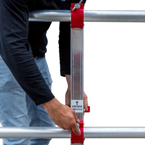 Dachrandschutz temporäres Flachdach 21 Meter Euroscaffold Dachrandschutz temporäres Flachdach 21 Meter