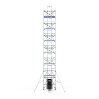 Euroscaffold Solar Rollgerüst 135x305x14,2m Arbeitshöhe, inklusive Solarlift