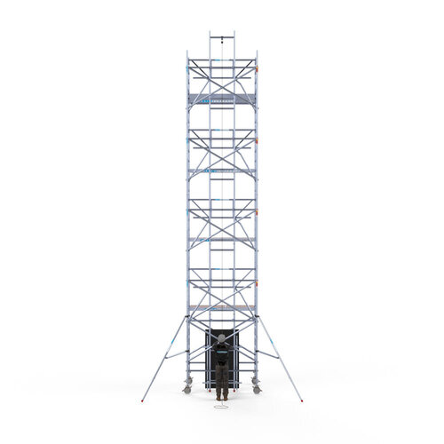 Euroscaffold Solar Rollgerüst 135x305x10,2m Arbeitshöhe, inklusive Solarlift