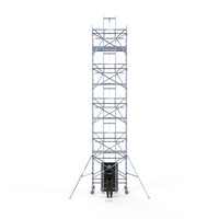 Euroscaffold Solar Rollgerüst 135x250x10,2m Arbeitshöhe, inklusive Solarlift