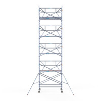 Euroscaffold Solar Rollgerüst 135x250x10,2m Arbeitshöhe, inklusive Solarlift