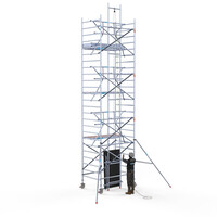 Euroscaffold Solar Rollgerüst 135x305x8,2m Arbeitshöhe, inklusive Solarlift