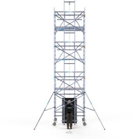 Euroscaffold Solar-Rollgerüst 135x250x8,2m Arbeitshöhe, inklusive Solarlift