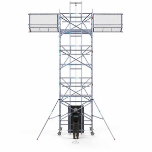 Euroscaffold Solar-Rollgerüst 135x250x8,2m Arbeitshöhe, inklusive Solarlift, Traufschutz Solar-Rollgerüst 135x250x8,2m Arbeitshöhe, inklusive Solarlift, Traufschutz