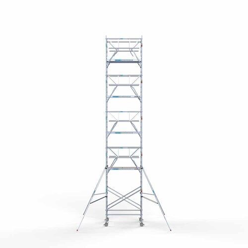 Rollgerüst mit doppeltem Frontgeländer 135x190x11,2 m Arbeitshöhe Euroscaffold Rollgerüst mit doppeltem Frontgeländer 135x190x11,2 m Arbeitshöhe