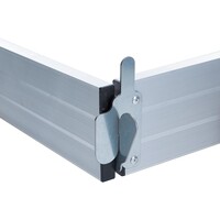 Euroscaffold Rollgerüst mit doppeltem Frontgeländer 135x190x11,2 m Arbeitshöhe