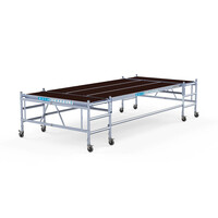 Euroscaffold Gipser-Arbeitsbühne niedrig 190x455 3m Arbeitshöhe