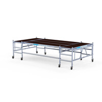 Euroscaffold Gipser-Arbeitsbühne niedrig 190x400 3m Arbeitshöhe