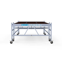 Euroscaffold Gipser-Arbeitsbühne niedrig 190x400 3m Arbeitshöhe