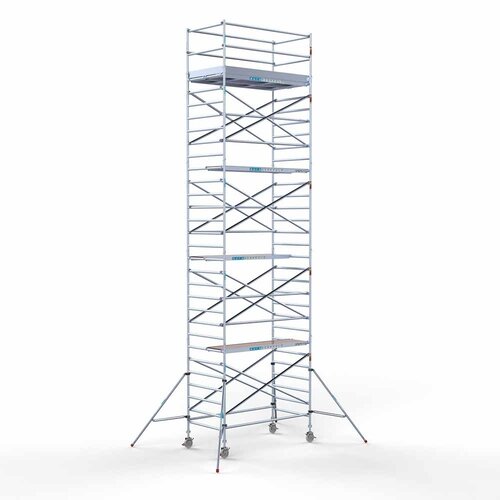 Euroscaffold Second Chance Rollgerüst komplett 135 x 250 x 10,2m Arbeitshöhe