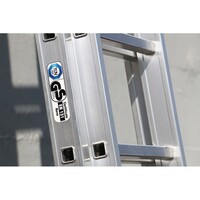 Smart Level Schiebeleiter 3-teilig mit Top Safe System 3x14