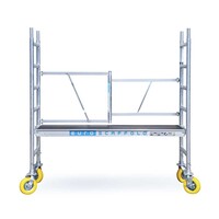 Euroscaffold Gartengerüst 90x190x3m + 30 cm Plattform + Gartengerüsträder