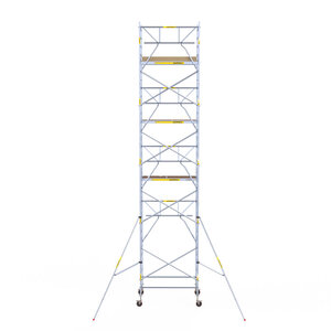 Panthera 135x185 Rollgerüst 10,2 m Arbeitshöhe einfaches Geländer