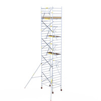 Panthera Panthera 135x185 Rollgerüst 10,2 m Arbeitshöhe einfaches Geländer