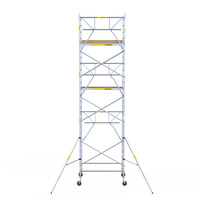 Panthera Panthera 135x185 Rollgerüst 8,2 m Arbeitshöhe einfaches Geländer