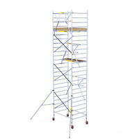 Panthera Panthera 135x185 Rollgerüst 8,2 m Arbeitshöhe einfaches Geländer