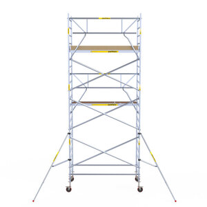 Rollgerüst 135x245 7,2m Arbeitshöhe Einzelgeländer