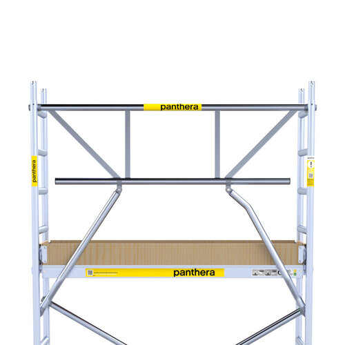 Panthera Panthera 135x185 Rollgerüst 7,2m Arbeitshöhe einfaches Frontgeländer