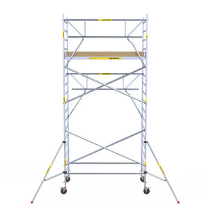 Rollgerüst 135x245 6,2m Arbeitshöhe Einzelgeländer