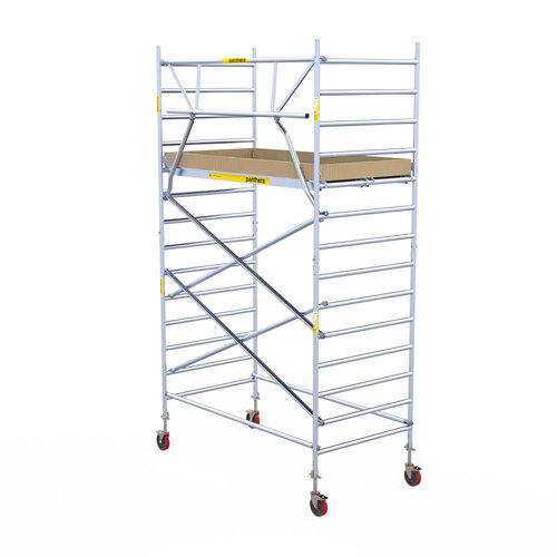 Rollgerüst 135x245 5,2m Arbeitshöhe Einzelgeländer Panthera Rollgerüst 135x245 5,2m Arbeitshöhe Einzelgeländer