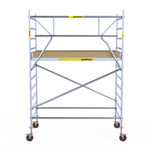 Rollgerüst 135x245 4,2m Arbeitshöhe einfaches Frontgeländer Panthera Rollgerüst 135x245 4,2m Arbeitshöhe einfaches Frontgeländer