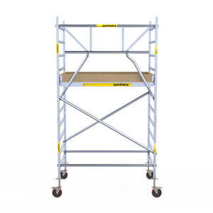 Panthera Panthera 135x185 Rollgerüst 4,2m Arbeitshöhe einfaches Frontgeländer Panthera 135x185 Rollgerüst 4,2m Arbeitshöhe einfaches Frontgeländer