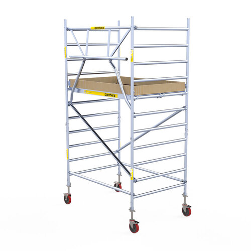 Panthera 135x185 Rollgerüst 4,2m Arbeitshöhe einfaches Frontgeländer Panthera Panthera 135x185 Rollgerüst 4,2m Arbeitshöhe einfaches Frontgeländer