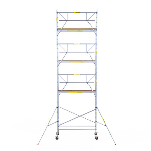 Panthera Rollgerüst 90x245 9,2m Arbeitshöhe einfaches Geländer Panthera Panthera Rollgerüst 90x245 9,2m Arbeitshöhe einfaches Geländer