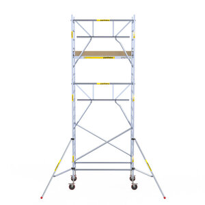 Panthera Rollgerüst Panthera 90x185 6,2m Arbeitshöhe einfaches Frontgeländer Rollgerüst Panthera 90x185 6,2m Arbeitshöhe einfaches Frontgeländer
