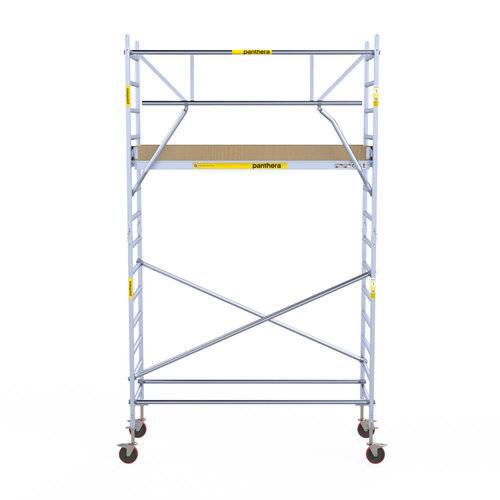Panthera Rollgerüst 90x245 5,2m Arbeitshöhe einfaches Geländer Panthera Panthera Rollgerüst 90x245 5,2m Arbeitshöhe einfaches Geländer
