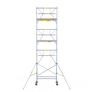 Panthera 75x185 Rollgerüst 8,2 m Arbeitshöhe einfaches Frontgeländer