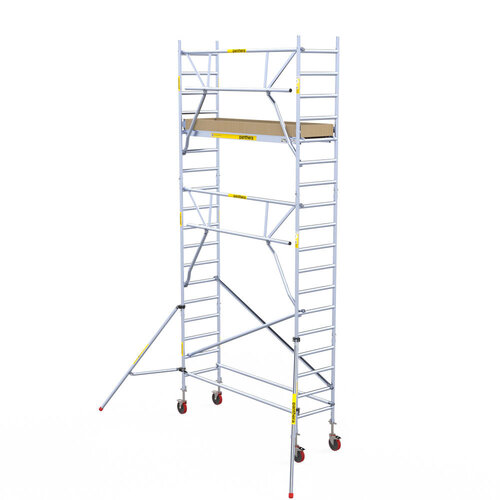 Rollgerüst 75x245 6,2m Arbeitshöhe Einzelgeländer Panthera Rollgerüst 75x245 6,2m Arbeitshöhe Einzelgeländer