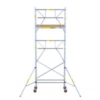 Panthera Panthera 75x185 Rollgerüst 6,2 m Arbeitshöhe einfaches Geländer