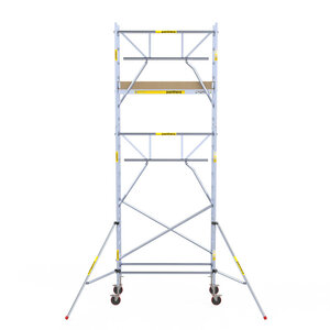 Panthera 75x185 Rollgerüst 6,2 m Arbeitshöhe einfaches Geländer