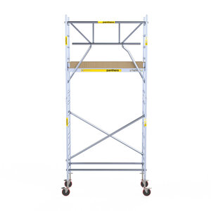 Panthera Rollgerüst Panthera 75x185 5,2m Arbeitshöhe einfaches Frontgeländer Rollgerüst Panthera 75x185 5,2m Arbeitshöhe einfaches Frontgeländer