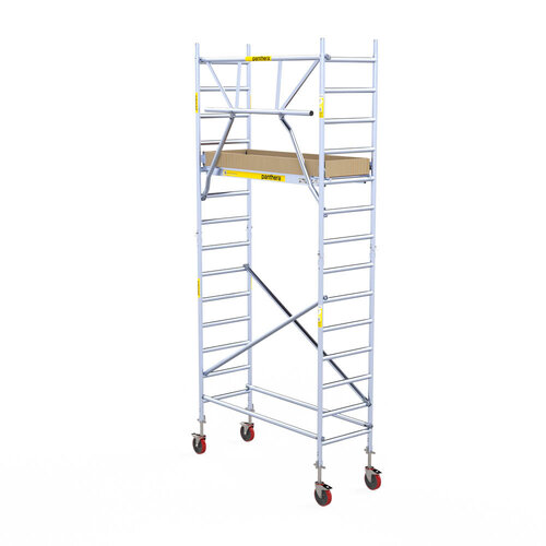 Rollgerüst Panthera 75x185 5,2m Arbeitshöhe einfaches Frontgeländer Panthera Rollgerüst Panthera 75x185 5,2m Arbeitshöhe einfaches Frontgeländer