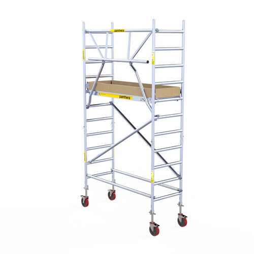 Panthera 75x185 Rollgerüst 4,2m Arbeitshöhe einfaches Frontgeländer Panthera Panthera 75x185 Rollgerüst 4,2m Arbeitshöhe einfaches Frontgeländer