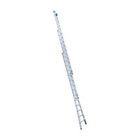 Eurostairs Eurostairs Stehleiter dreiteilig gebogen 3x14 Sprossen + Giebelsprossen