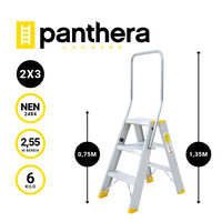Panthera Panthera Premium Doppeltreppe 2x3 Stufen
