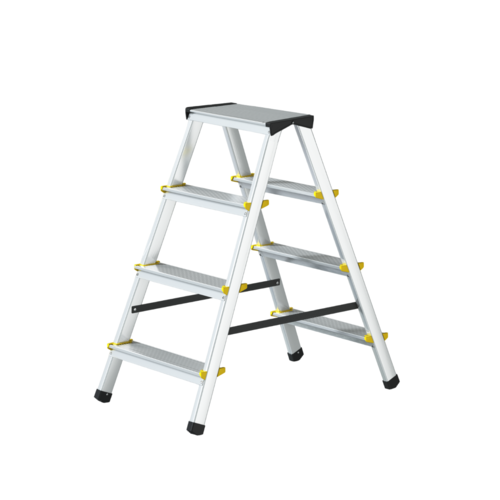 Panthera Panthera Trittleiter für den Haushalt mit 2x4 Stufen